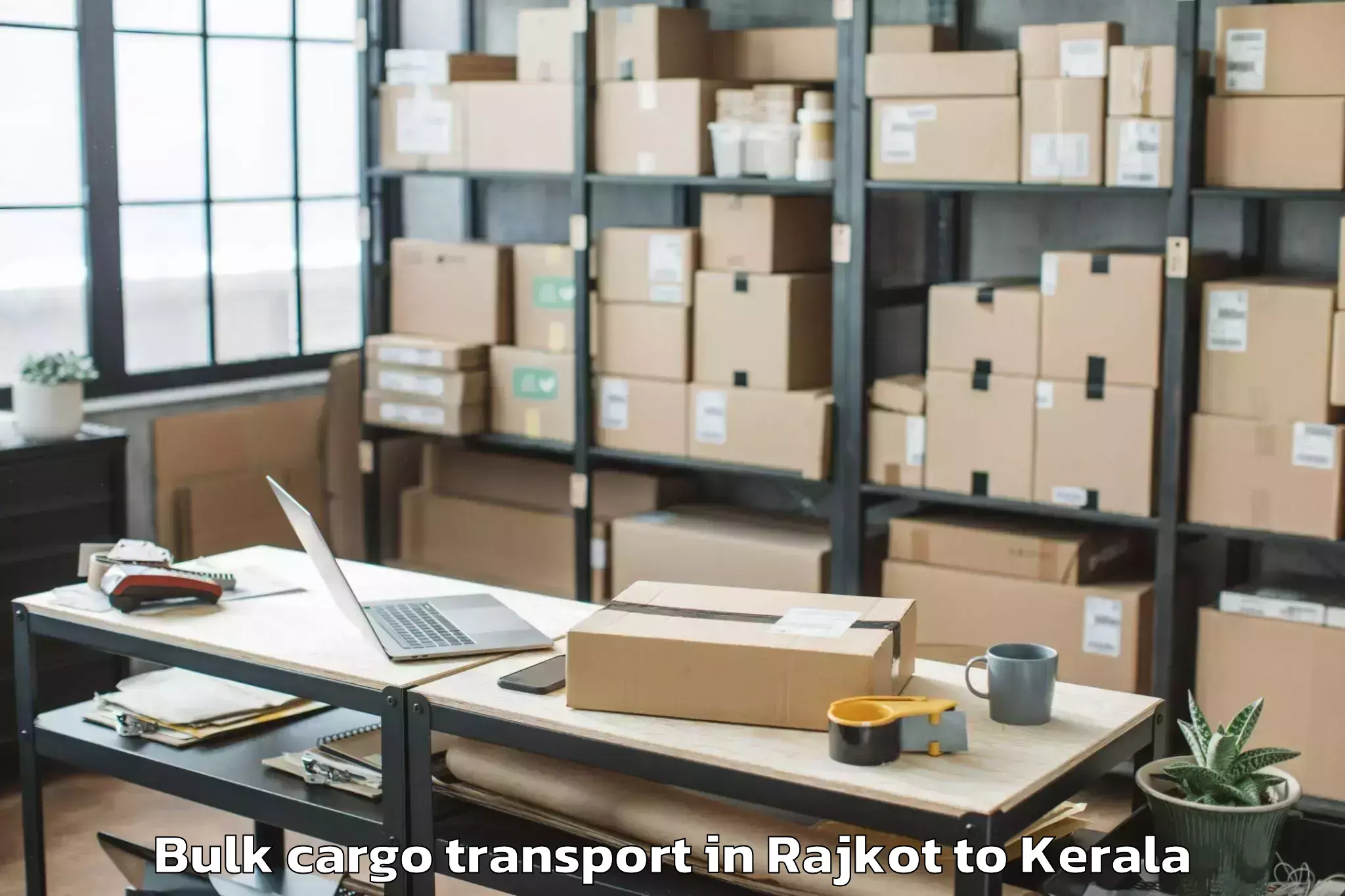 Trusted Rajkot to Chelakara Bulk Cargo Transport